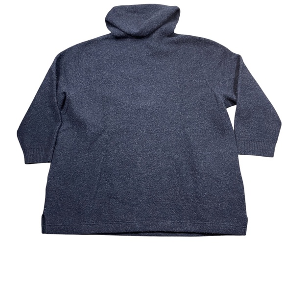 Newton Trading Co. 2X‎ Navy 100% Wool Women's Jacket 1/4 Metal Fastners - Picture 5 of 5